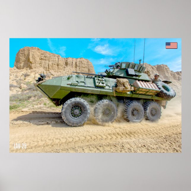 ARMORED PERSONNEL CARRIER - LAV-25 POSTER (Framsidan)