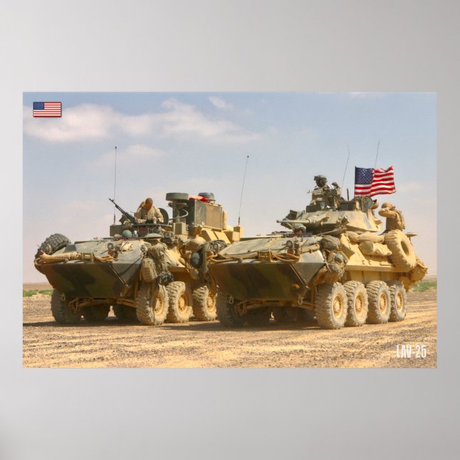 ARMORED PERSONNEL CARRIER - LAV-25 POSTER (Framsidan)