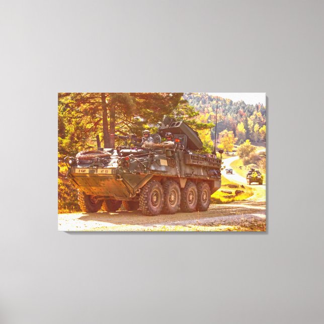 ARMORED PERSONNEL CARRIER - Stryker 24x36 Canvastryck (Framsida)