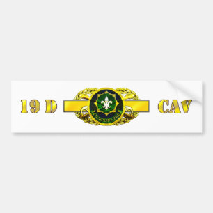 Armored Regiment för Calvary 19D 2nd Bildekal