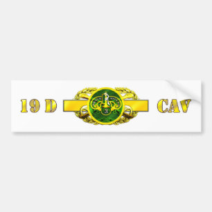 Armored Regiment för Calvary 19D 3rd Bildekal