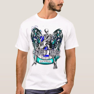 Armored teori episka (så metall) Vit T Tee Shirt