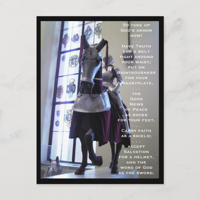 Armoren av guden (hästen) vykort (Framsida)