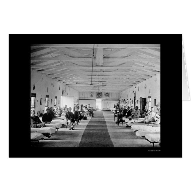 Armory Square Hospital i Washington, DC 1865 Hälsningskort (Framsidan Horizontal)