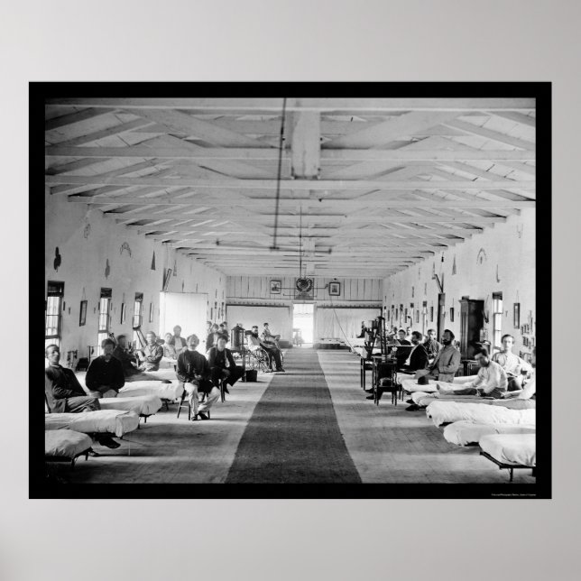 Armory Square Hospital i Washington, DC 1865 Poster (Framsidan)