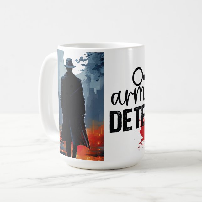 Armstol detektiv kaffemugg (Framsida vänster)