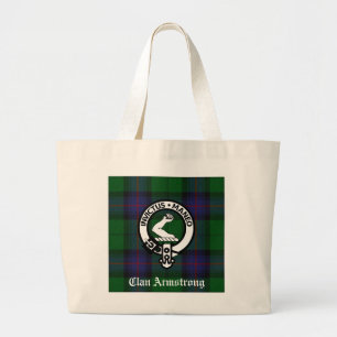Armstrong Family Crest och Tartan Tote Bag Jumbo Tygkasse