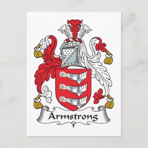 Armstrong Family Crest Vykort