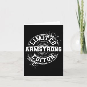 Armstrong Funny Surname Family Träd Birthday Reuni Kort