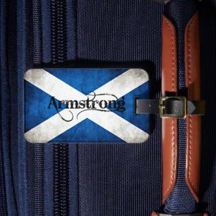 armstrong grunge flagga bagagebricka
