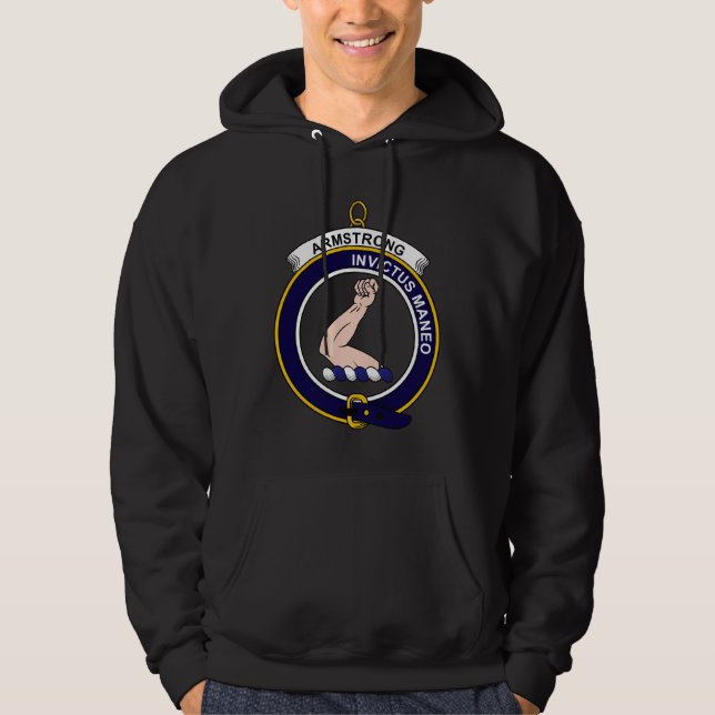 Armstrong - Hooded tröja för klanvapensköld Sweatshirt Med Luva (Framsida)