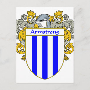 Armstrong Jacka av Arm/Familjestöd (Mantled) Vykort