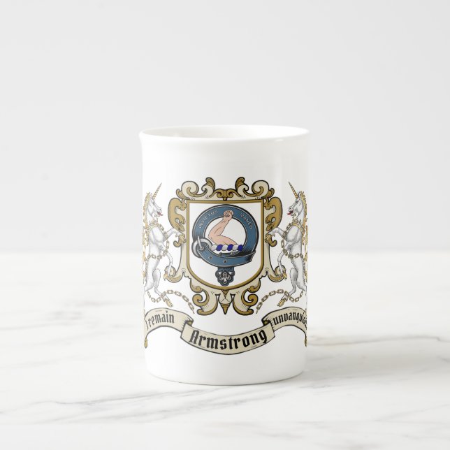 Armstrong Klan Badge & Motto Benporslin Mugg (Framsidan)