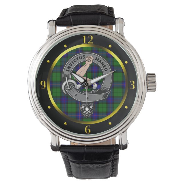 Armstrong Klan Badge & Tartan Armbandsur (Framsida)
