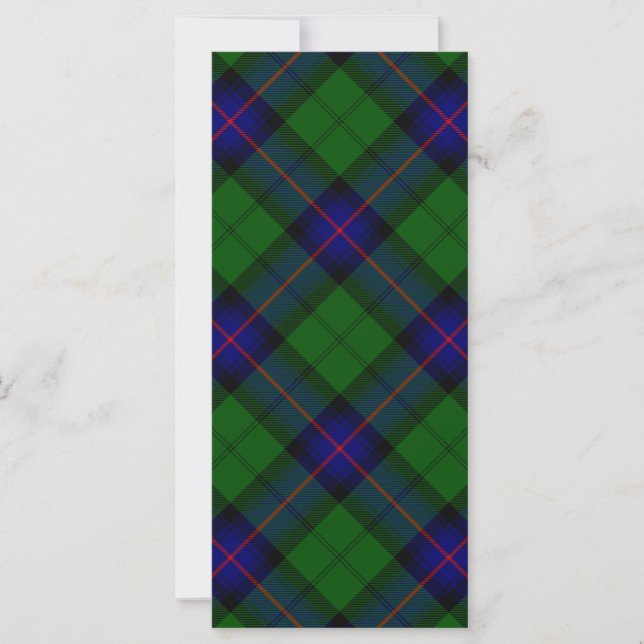 Armstrong klan tartan blue grönt plaid (Framsida)