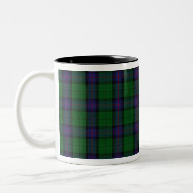 Armstrong Klan Tartan (stor utskrift) Två-Tonad Mugg (Vänster)