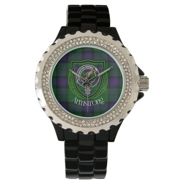 Armstrong Scottish Klan Tartan & Vapensköld Armbandsur (Framsida)