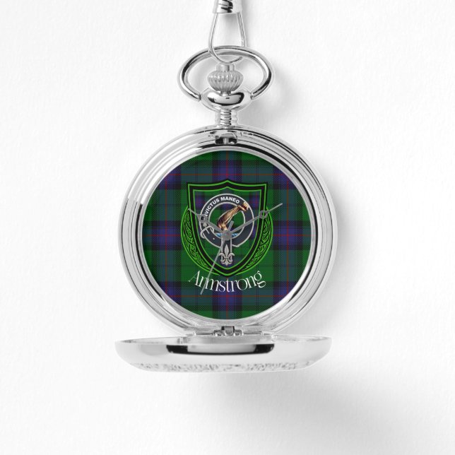 Armstrong Scottish Klan Tartan & Vapensköld Armbandsur (Framsida)