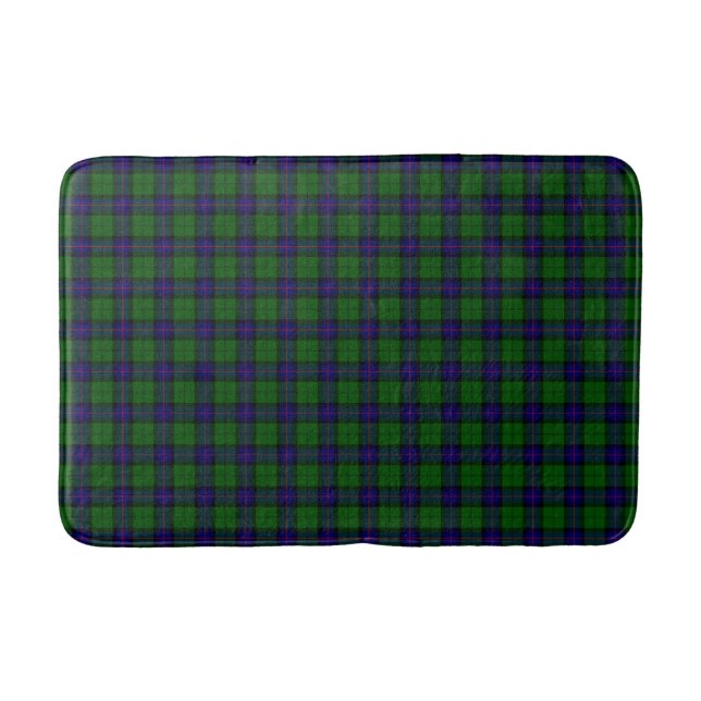 Armstrong tartan blue och grönt plaid badrumsmatta (Framsidan)