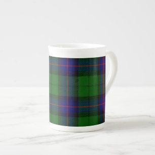 Armstrong tartan blue och grönt plaid benporslin mugg