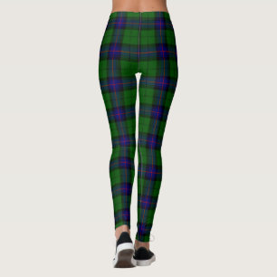 Armstrong tartan blue och grönt plaid leggings