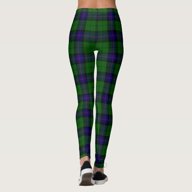 Armstrong tartan blue och grönt plaid leggings (Baksida)