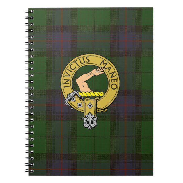 Armstrong Tartan och Klan Badge Anteckningsbok (Framsidan)