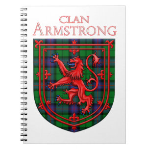 Armstrong Tartan Scottish Play Lejon Rampant Anteckningsbok