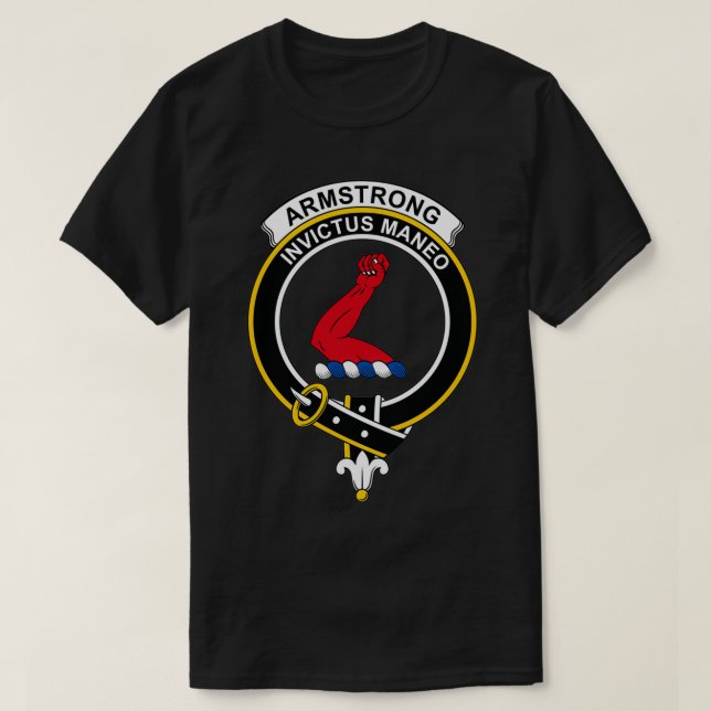 Armstrong Vapensköld Tartan Klan Scottish Klan T Shirt (Design framsida)
