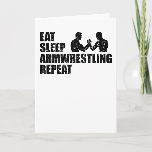 Armwarwrestling Arm Wrestling Armfighter Quote Kort (Framsida)