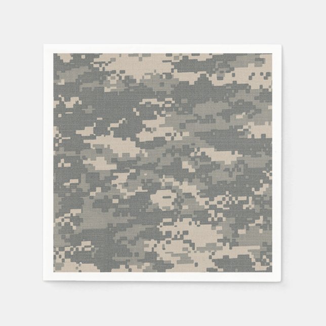 ARMY ACU Digital Camo Camouflage Mönster Napkins Pappersservett (Framsidan)