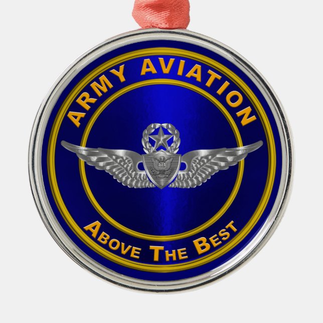 ARMY AVIATION JULGRANSPRYDNAD METALL (Framsidan)