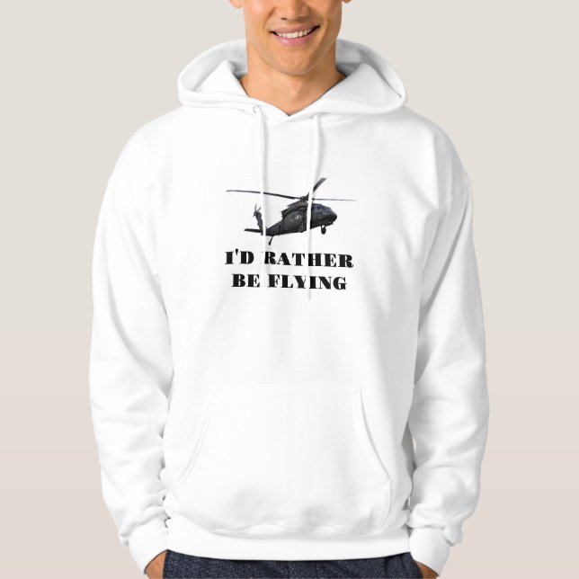 ARMY BLACK HAWK HOODIE FÖR MANAR (Framsida)