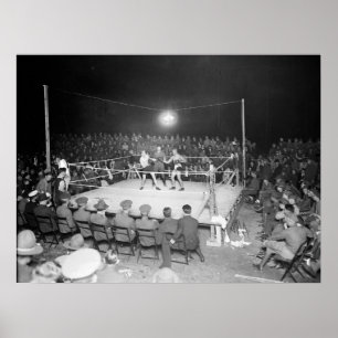 Army Boxing Match, 1920-talet Poster