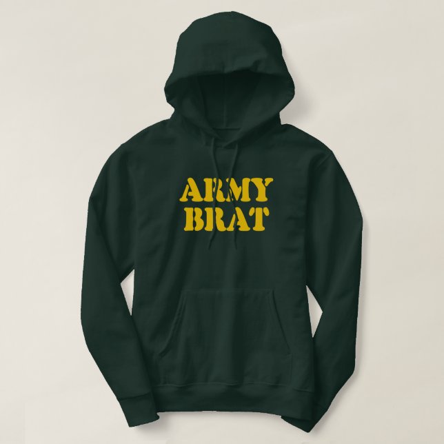 ARMY BRAT HOODIE (Design framsida)