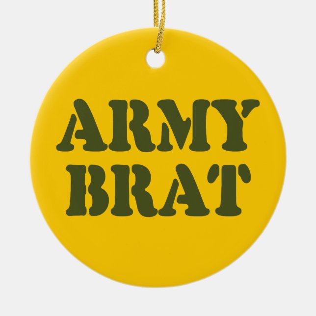 ARMY BRAT JULGRANSPRYDNAD KERAMIK (Framsidan)