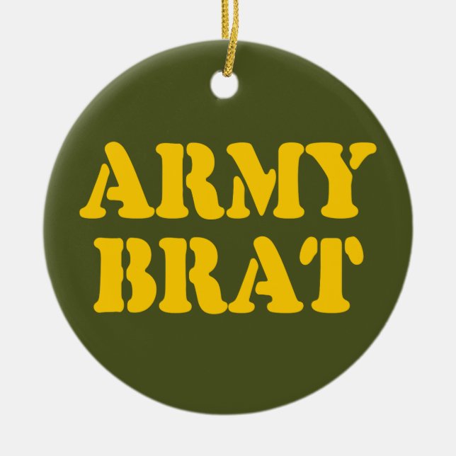 ARMY BRAT JULGRANSPRYDNAD KERAMIK (Framsidan)