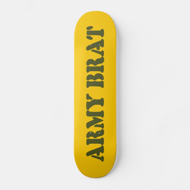 ARMY BRAT MINI SKATEBOARD BRÄDA 18,5 CM (Framsida)