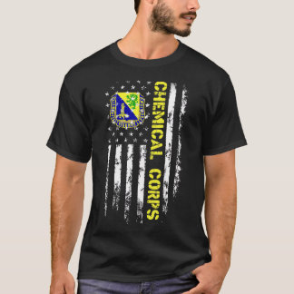 Army Chemical Corps American Flagga T-Shirt