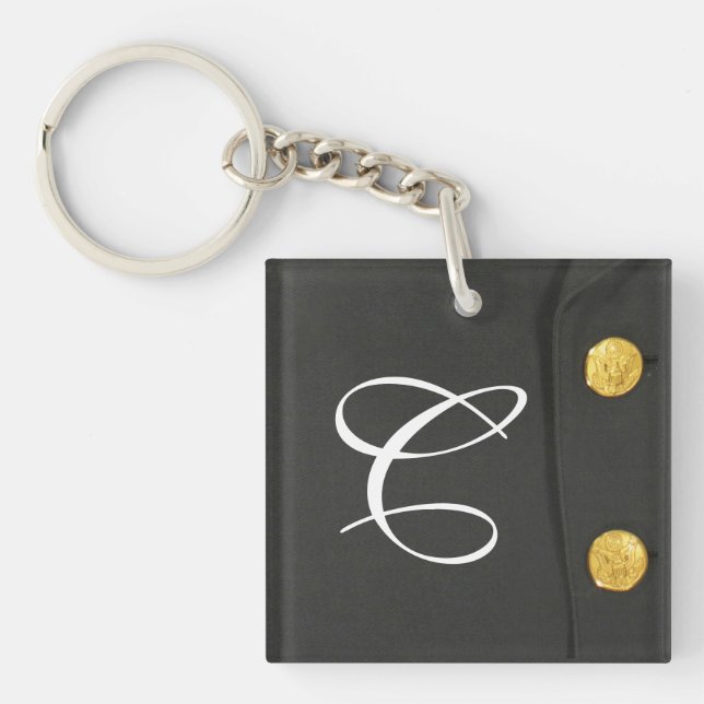 ARMY Class A Uniform Dress Grönts Nyckelring (Framsidan)