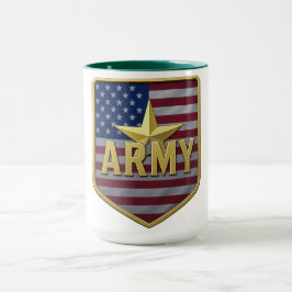 Army Flag Shield Mugg