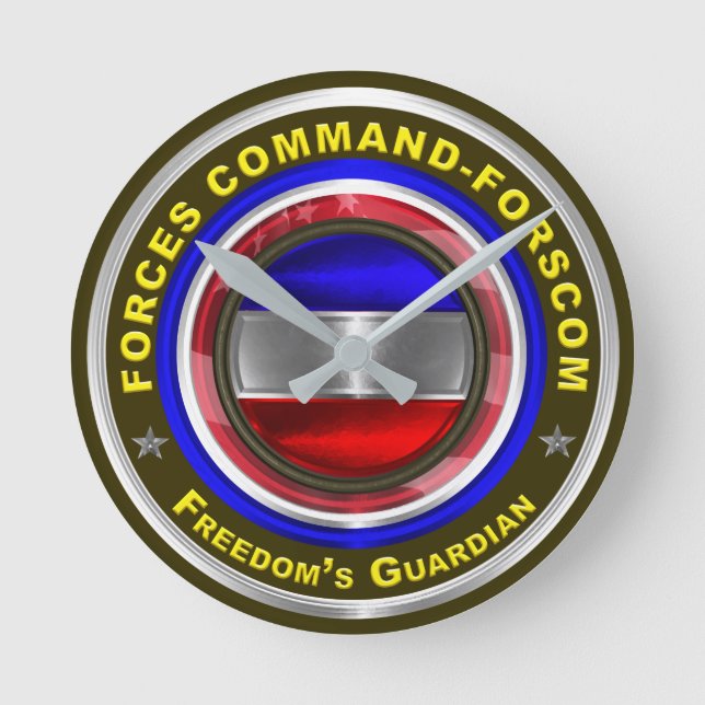 Army Forces Command-FORSCOM Minnessak Rund Klocka (Framsida)