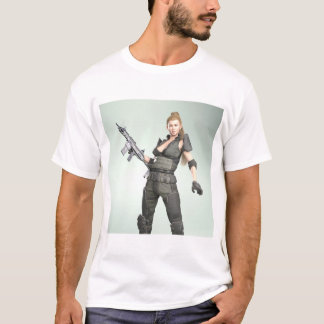 Army Girl 4 - Konsttryck T Shirt