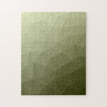 Army green gradient geometric mesh pattern pussel<br><div class="desc">Army green gradient geometric mesh pattern Triangle Jigsaw Puzzle. 
Triangle geometric mesh with light dark modern ombre gradient.</div>