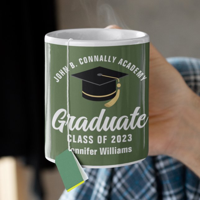 Army Green Personlig Examen Kaffemugg (Skapare uppladdad)