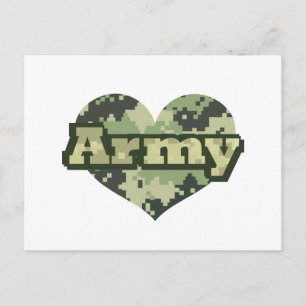Army Heart Vykort