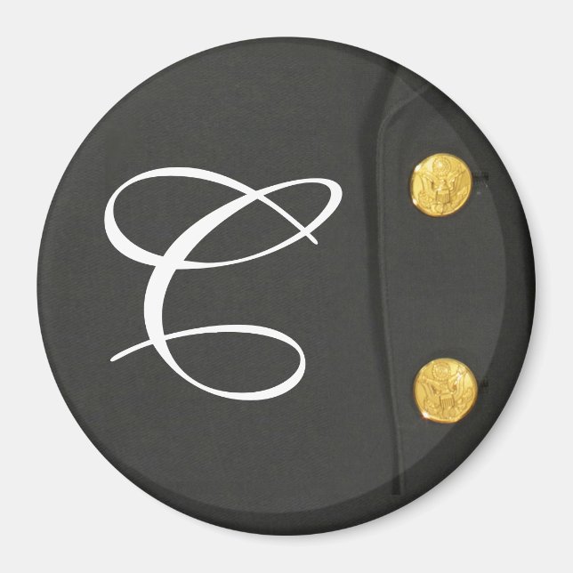 ARMY klass A, ursprunglig magnet för enhetlig Dres (Framsidan)