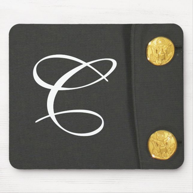 ARMY klass A, ursprunglig monogram musknapp Musmatta (Framsidan)