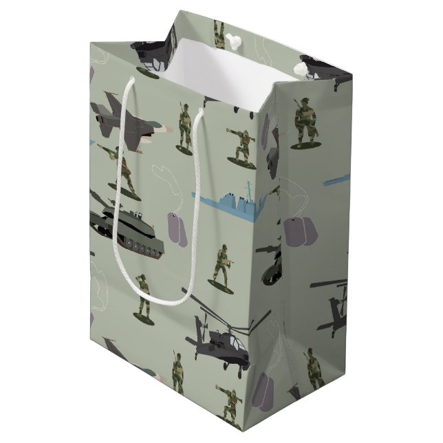 Army Military Camouflage Green Camo Birthday (Framsidan Vinklad)