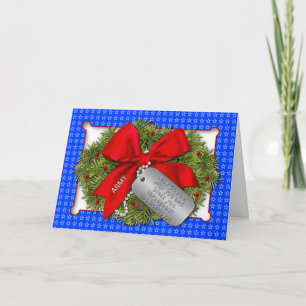 ARMY MILITARY HELGDAG - CHRISTMAS WREATH HELGKORT